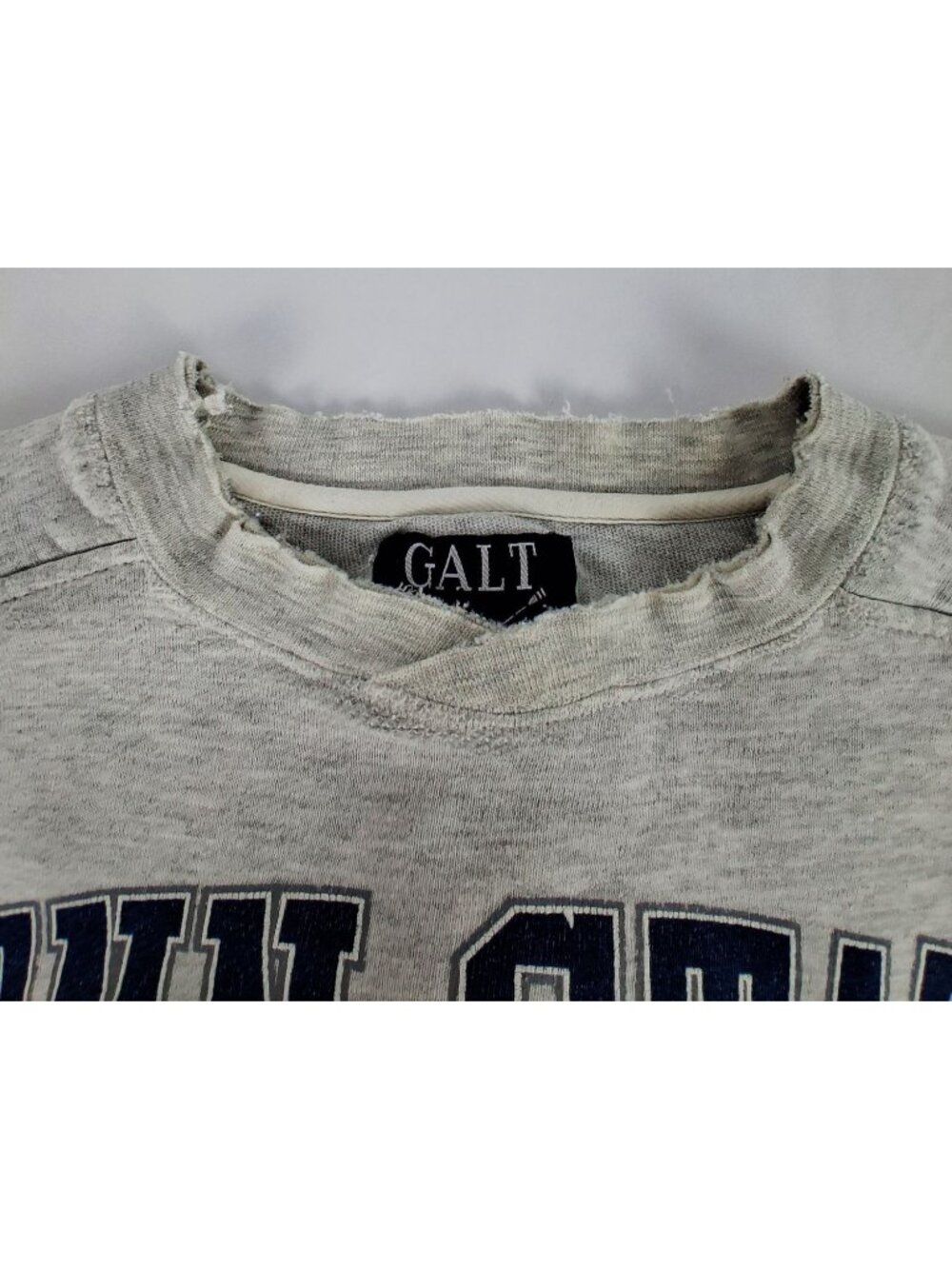 VTG Distressed Galt Medium Penn State Nittany Lions Gray Sweatshirt College 90s - Picture 11 of 16